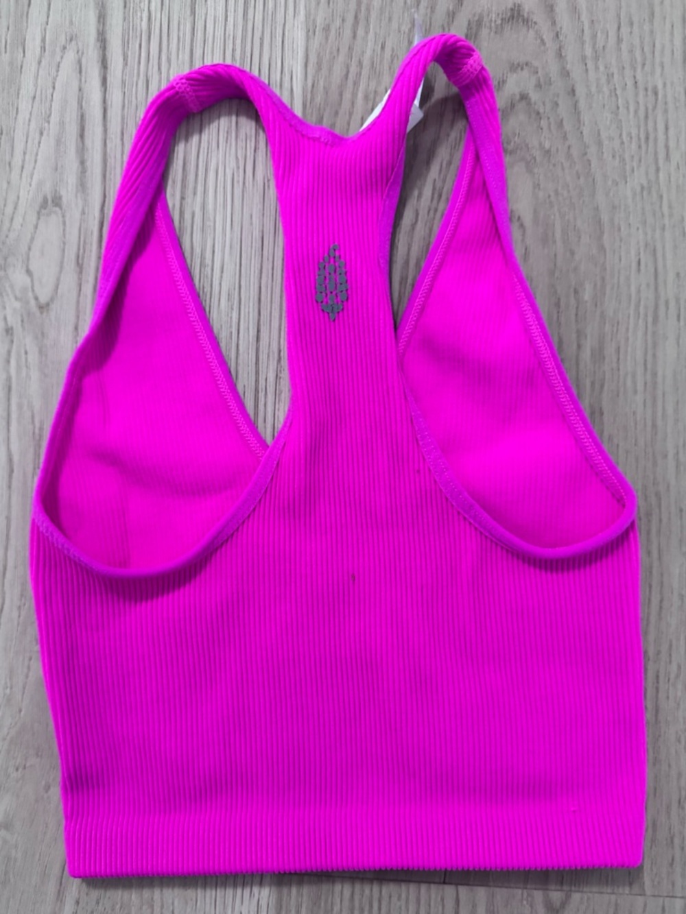 Free People Movement Hot Pink Ribbed Racerback Bra - Picture 3 of 3
